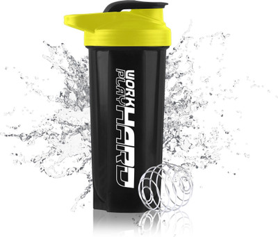 TRUE INDIAN 700 ml Plastic Shaker(Pack of 1, Yellow, Black)
