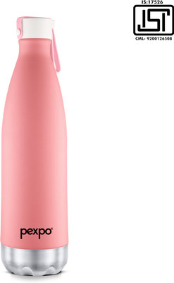 pexpo 500 ml Steel Flask(Pack of 1, Pink)