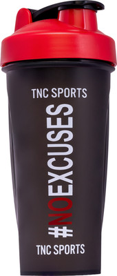 TNC SPORTS 500 ml Plastic Shaker(Pack of 1, Black)
