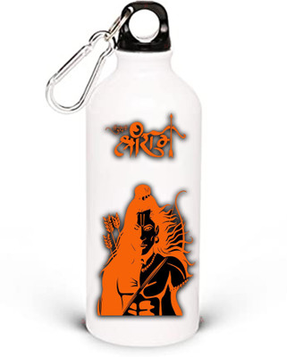 AP creation APC| Ram Mandir 2| Ayodhya | God | Water Bottle | Glossy finish with lock on cap 750 ml Bottle(Pack of 1, White, Aluminium)