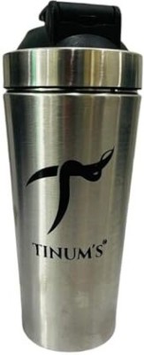 TINUMS Silver Steel Shake Sleek and Durable Mixer Bottle 500 ml Shaker(Pack of 1, Silver, Steel)