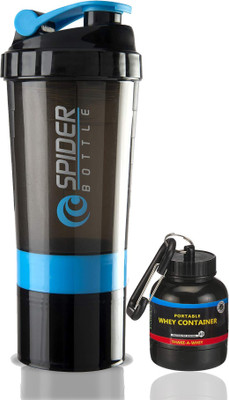 TRUE INDIAN 500 ml Plastic Shaker(Pack of 1, Blue)