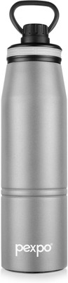 pexpo 940 ml Steel Flask(Pack of 1, Grey)