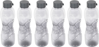 Pearlpet Trinity 1000 ml Bottle(Pack of 6, Grey, PET)
