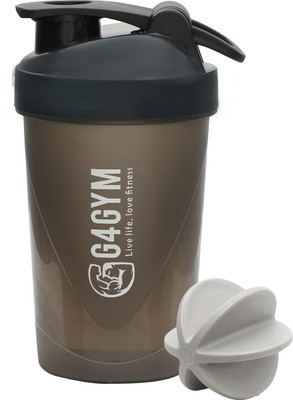G4GYM 500 ml Plastic Shaker(Pack of 1, Black)