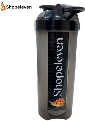 Shopeleven 500 ml Plastic Shaker(Pack of 1, Grey)
