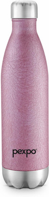 pexpo 980 ml Stainless Steel Flask(Pack of 1, Pink)