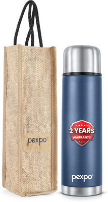 pexpo 1000 ml Steel Flask(Pack of 1, Blue)