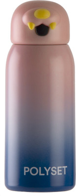 POLYSET 350 ml Steel Bottle(Pack of 1, Pink)