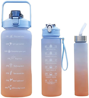 Jhalakriti Motivational Pack Of Three 3200 ml Water Bottles(Set of 3, Multicolor)