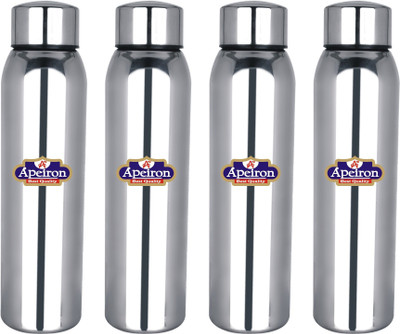 Apeiron 930 ml Steel Bottle(Pack of 4, Silver)