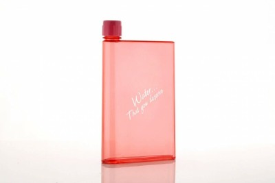 NEKASH Notebook Water Bottle 450 ml Bottle(Pack of 3, Pink, Plastic)