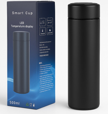 THE SILVERMADE 450 ml Steel Sipper(Pack of 1, Black)