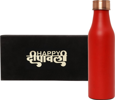 INTERNATIONAL GIFT 1000 ml Copper Bottle(Pack of 1, Red)