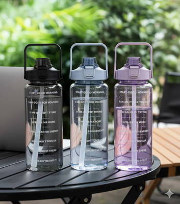 OMZENIMPEX 2000 ml Plastic Sipper(Pack of 3, Purple)