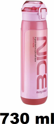 NAYASA 730 ml Steel Bottle(Pack of 1, Pink)
