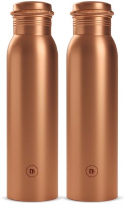 Everything Beautiful Pure Classic Copper Water Bottle in Standard Design Best Tamba by ebstore 900 ml Bottle(Pack of 2, Copper, Brown, Copper)