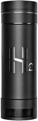 Nyvaan 350 ml Stainless Steel Bottle(Pack of 1, Black)