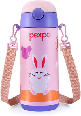 pexpo 300 ml Steel Flask(Pack of 1, Pink)