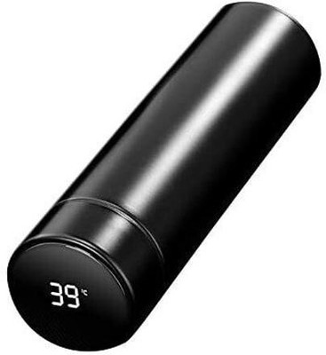 IEETEL Elegant & Stylish Water Bottle Includes LED Temperature Display 500 ml Bottle(Pack of 1, Multicolor, Steel)