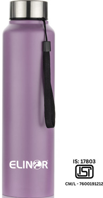 ELINOR NEW STEEL WATERBOTTLE IN LAVENDER COLOR WITH DORI CAP FOR ADULTS AND KIDS 1000 ml Steel Bottle(Pack of 1, Purple)
