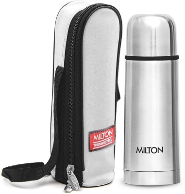 MILTON THERMOSTEEL 350 FLIP LID 350 ml Flask (Pack of 1, Silver, Steel) 350 ml Bottle(Pack of 1, Silver, Steel)