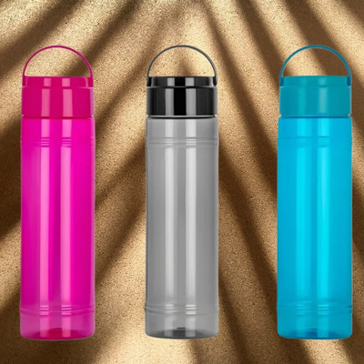 Elecsera Premium Quality Water Bottle Set Of 3 Piece 1000 ml Bottle(Pack of 3, Multicolor, Plastic)