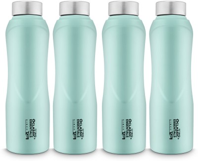 Classic Essentials Stainless Steel Puro Water Bottle For Fridge, School, Home, Office, Travel, 1000 ml Bottle(Pack of 4, Green, Steel)