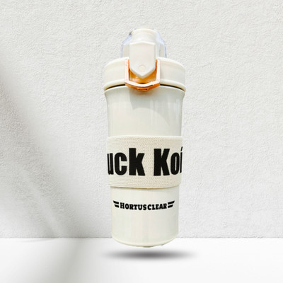 Hortusclear 600 ml Steel Sipper(Pack of 1, White)