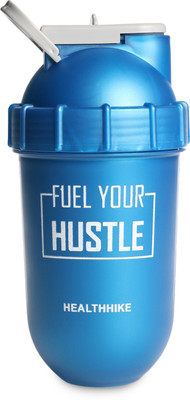 HealthHike 650 ml Plastic Shaker(Pack of 1, Blue)