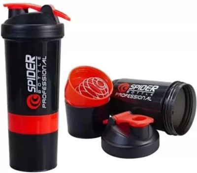 ABC 700 ml Plastic Shaker(Pack of 1, Red)