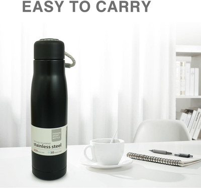 STAYU 550 ml Stainless Steel Bottle(Pack of 1, Black, Blue)