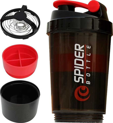 Spider Mart 500 ml Plastic Shaker(Pack of 1, Red)