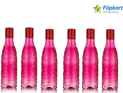 Flipkart SmartBuy 1000 ml Plastic Bottle(Pack of 6, Pink)