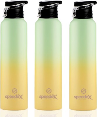 SPEEDEX ATELIER Milo 500 ml Bottle (Pack of 1, Gold, Steel) 1000 ml Bottle(Pack of 3, Yellow, Green, Steel)