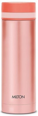 MILTON MILTON_Slim Flask & Bottle Set 440 ml Flask(Pack of 1, Pink, Steel)