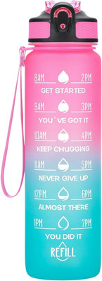 Givni Mart 1000 ml Plastic Bottle(Pack of 1, Multicolor)