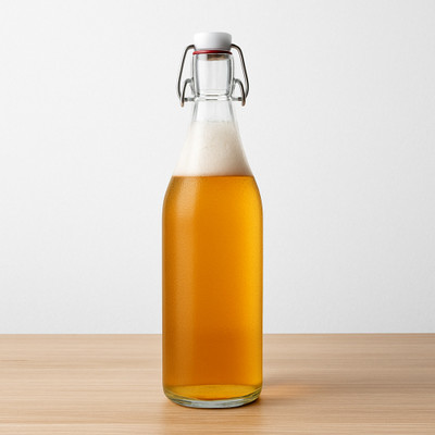 Captain India 1000 ml Glass Bottle(Pack of 1, Clear)