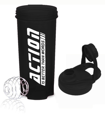 TRUE INDIAN 700 ml Plastic Shaker(Pack of 1, Black)