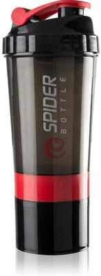 Habeeb 600 ml Plastic Shaker(Pack of 1, Black)