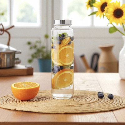 THE COZY STORE 750 ml Glass Bottle(Pack of 1, Clear)