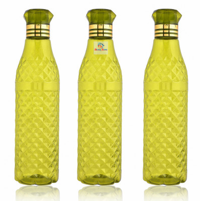 Heart Home 1000 ml Plastic Bottle(Pack of 3, Green)