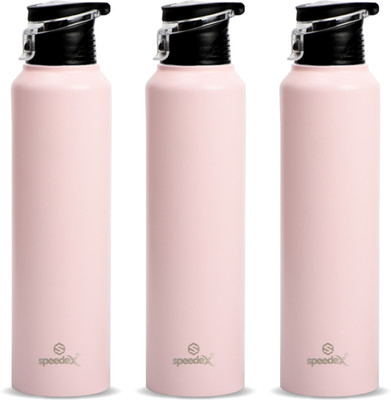 SPEEDEX 1000 ml Steel Sipper(Pack of 3, Pink)