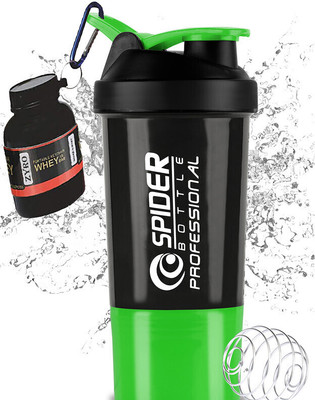 Dassio 500 ml Plastic Shaker(Pack of 2, Green)