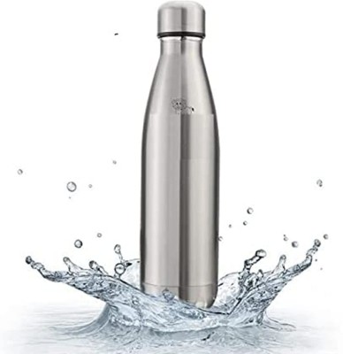 VedExpo THERMOS STEEL WATER BOTTLE (500 ML) 500 ml Bottle(Pack of 1, Silver, Steel)