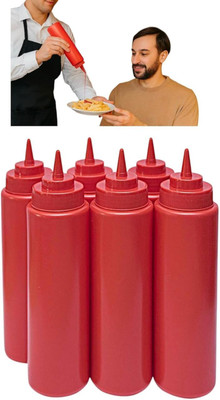 habib incorporations 700 ml Plastic Bottle(Pack of 2, Red)