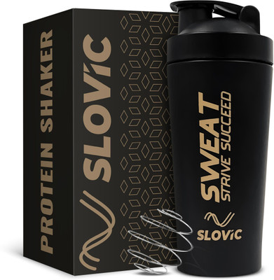 SLOVIC 750 ml Steel Shaker(Pack of 1, Black)