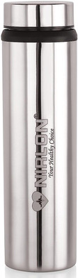 NIRLON Eco Lite Stainless Steel Water Bottle, 900ml, Silver, Set Of 1 900 Ml Bottle  (Pack Of 1, Silver, Steel) For Rs. 199 @ 60 %