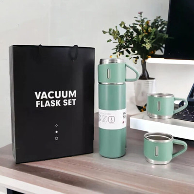 EOXO 500 ml Steel Flask(Pack of 1, Light Green)