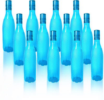 3D METRO SUPER STORE 1000 ml PET Bottle(Pack of 12, Blue)